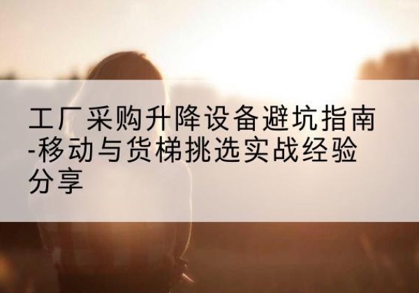 丰满移动式升降机怎么选-工厂采购升降设备避坑指南-移动与货梯挑选实战经验分享